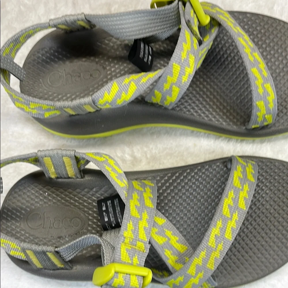 Chaco Gray and Yellow Sport Sandals for Active Adventures‎